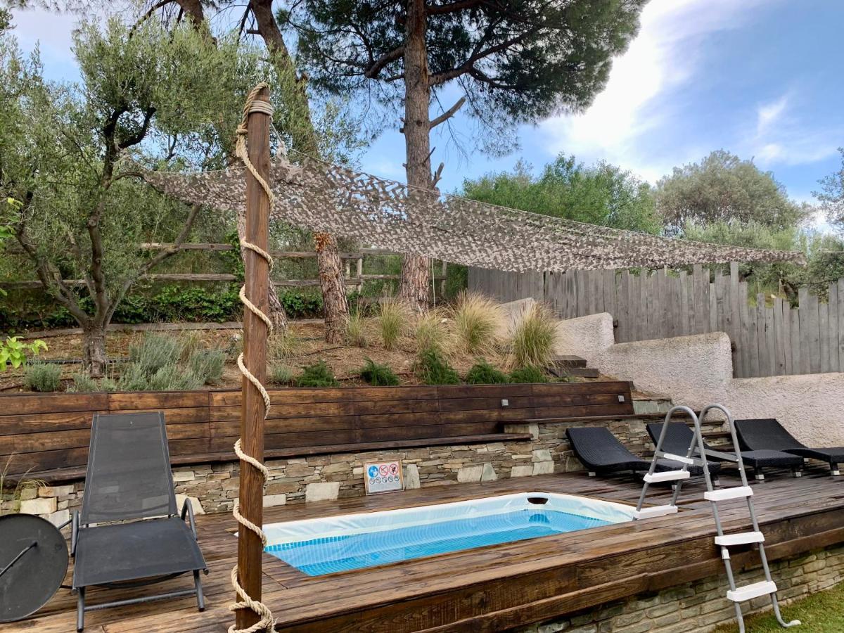 Sea View Villa In Olive Garden Nea Kallikrateia ภายนอก รูปภาพ